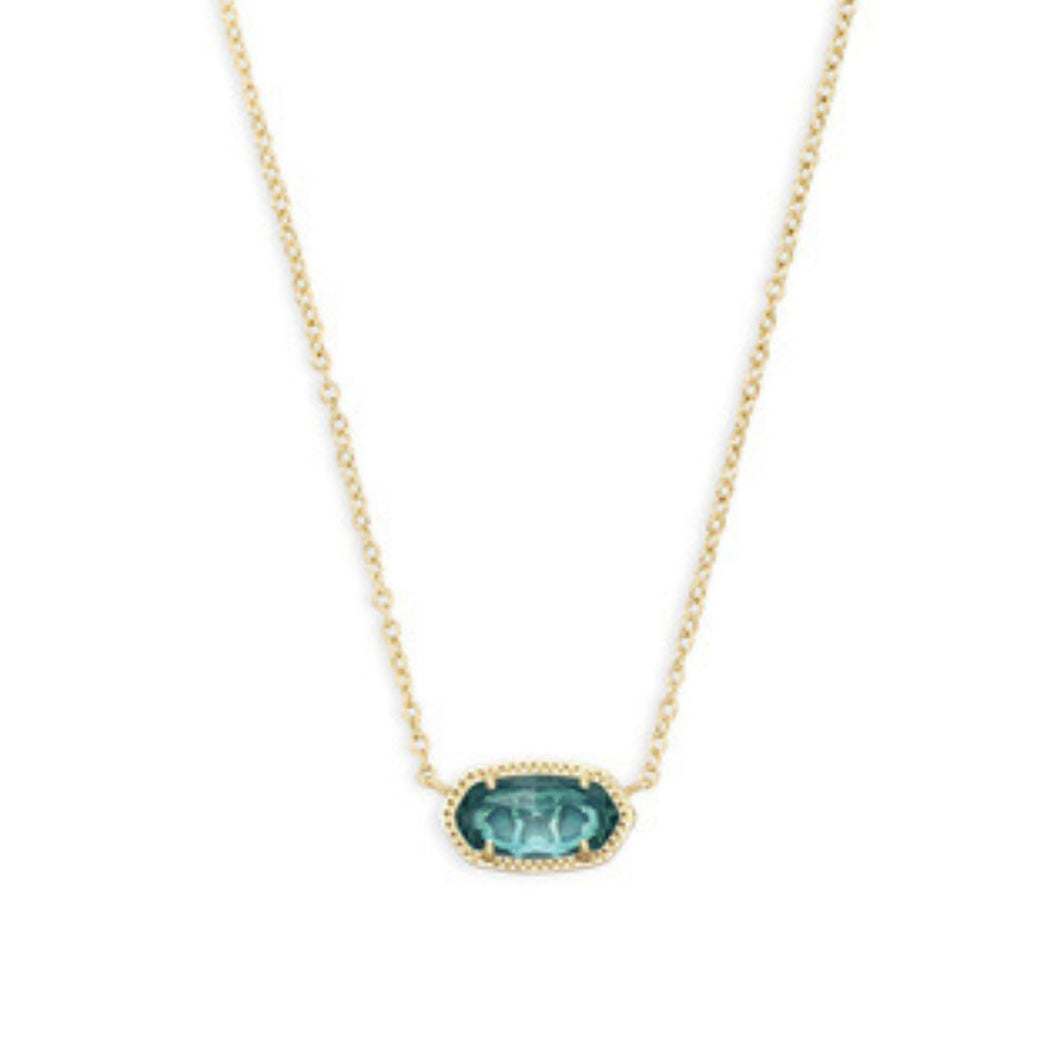 Kendra Scott Elisa Gold London Blue Necklace