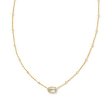 Load image into Gallery viewer, Kendra Scott Mini Elisa Gold Dichroic Glass Necklace

