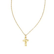 Load image into Gallery viewer, Kendra Scott Gold Cross Pendant Necklace
