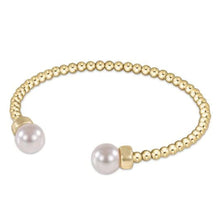 Load image into Gallery viewer, enewton Gold 3mm Pearl Beaded Cuff Bracelet
