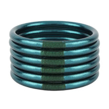 Load image into Gallery viewer, PLUME ALL WEATHER BANGLES (SET OF 6) - SERENITY PRAYER- X-LARGE
